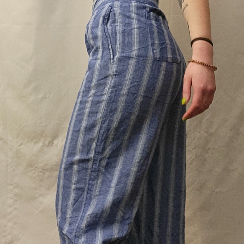 Old Navy Blue and White Striped Pants